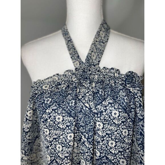 Women’s Boho Chiffon Flutter Sleeves Off the Shoulder Top Large - Picture 7 of 9